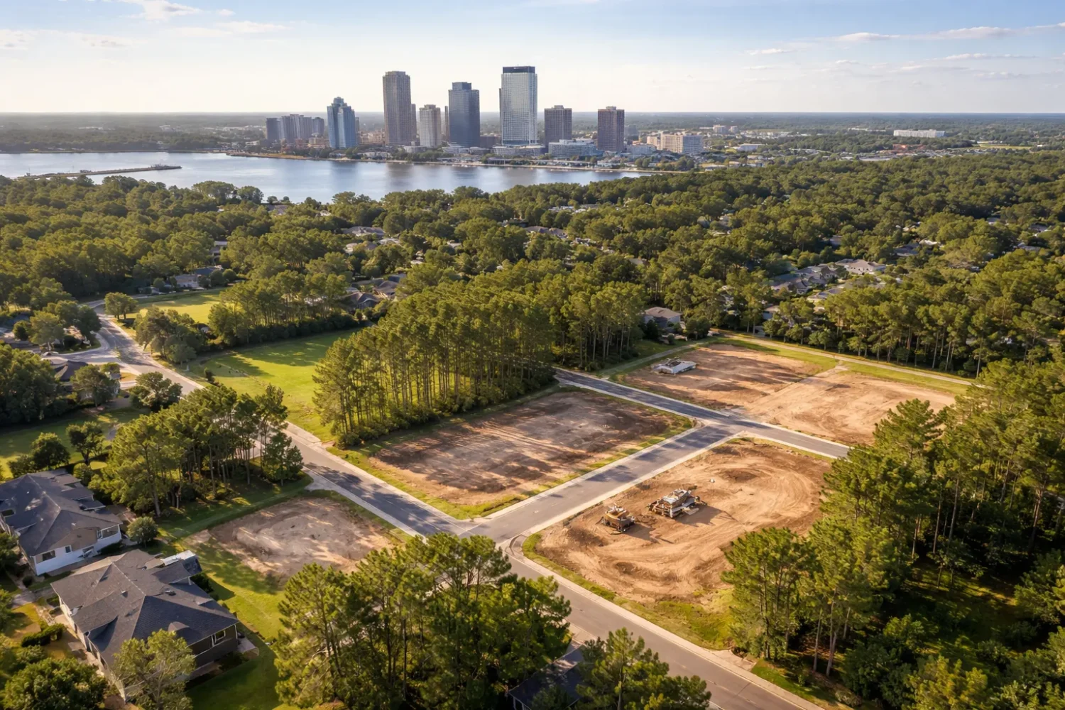Jacksonville Development And Skyline View