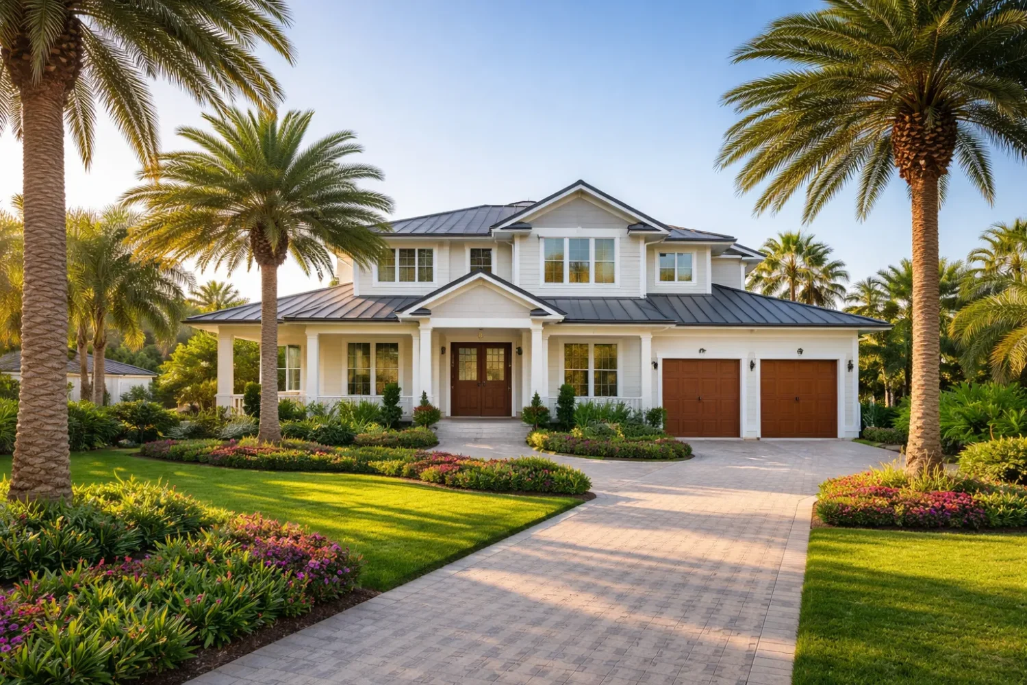 Jacksonville Florida Home With Palm Trees